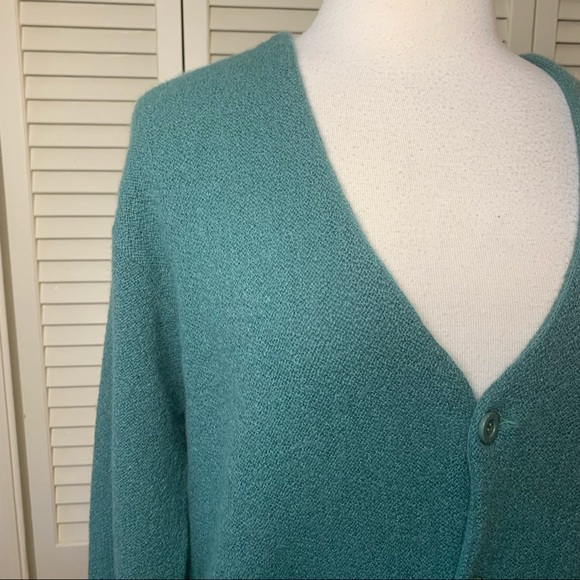 Peruvian Connection sage green alpaca cardigan - Picture 10 of 10